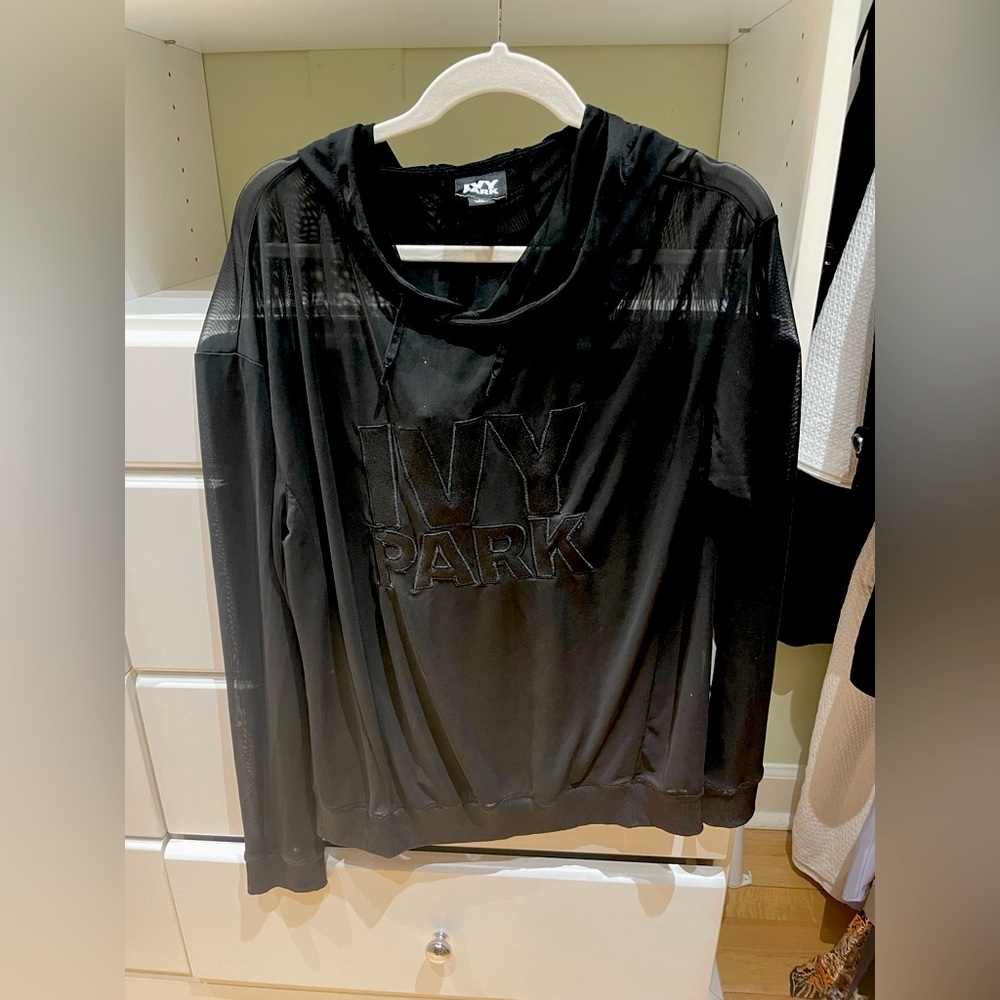 IVY PARK Sheer Mesh Hoodie